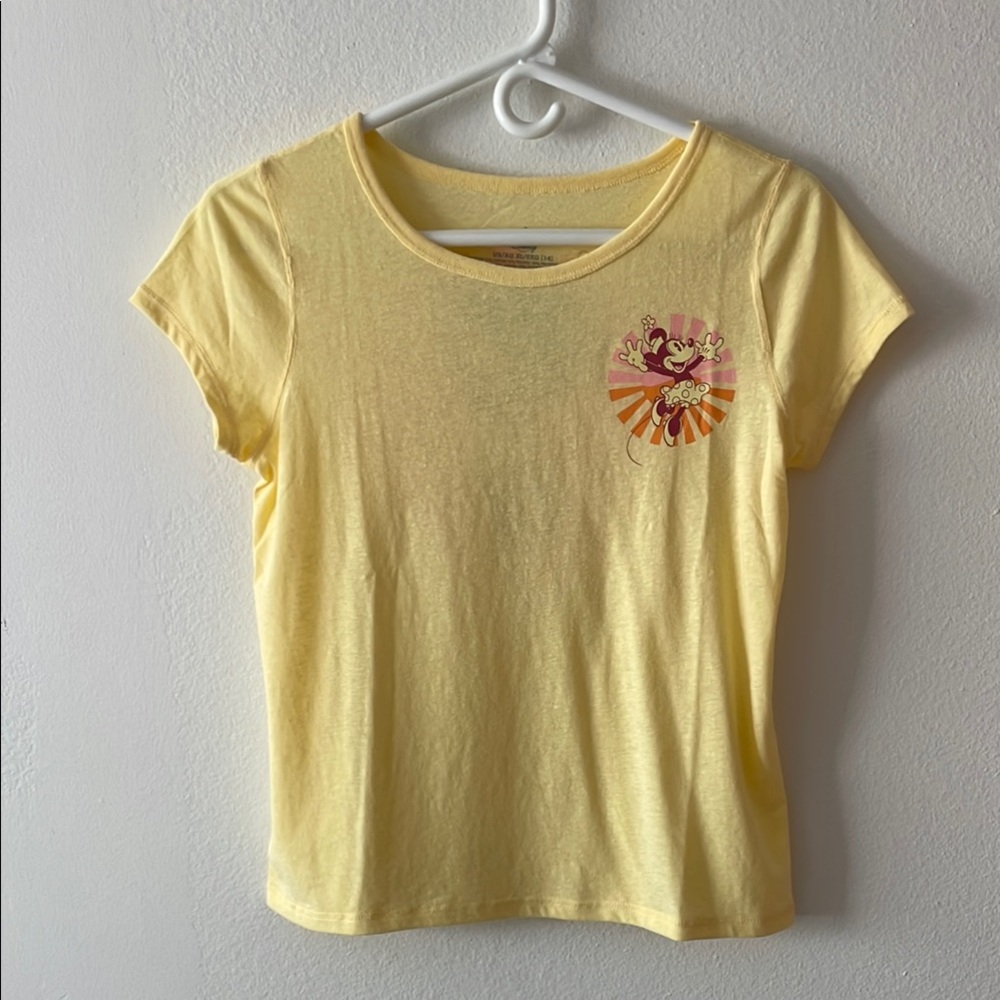 Disney Yellow Short Sleeve Tee for Kids